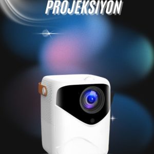 Projeksiyon Ev Sineması Bluetooth 4k HD Kaliteli Görüntü Kumandalı