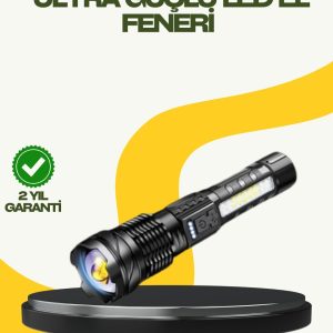 Şarjlı El Feneri Yüksek Işık Gücü Uzun Menzil