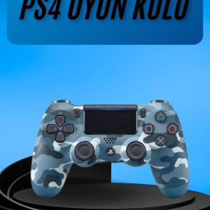 PS4 Joystick Oyun Kolu Titreşimli Uzun Pil Ömrü USB Şarj Kablolu