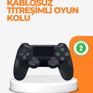 PS4 Uyumlu Kablosuz Oyun Kolu – Titreşimli Şarjlı ve Ergonomik