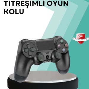 Kablosuz PS4 Oyun Kolu – Çift Titreşimli Motor Uzun Pil Ömrü ve Hassas Kontrol
