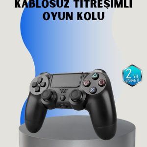 PS4 Uyumlu Kablosuz Oyun Kolu – Gerçekçi Titreşimli Geri Bildirim