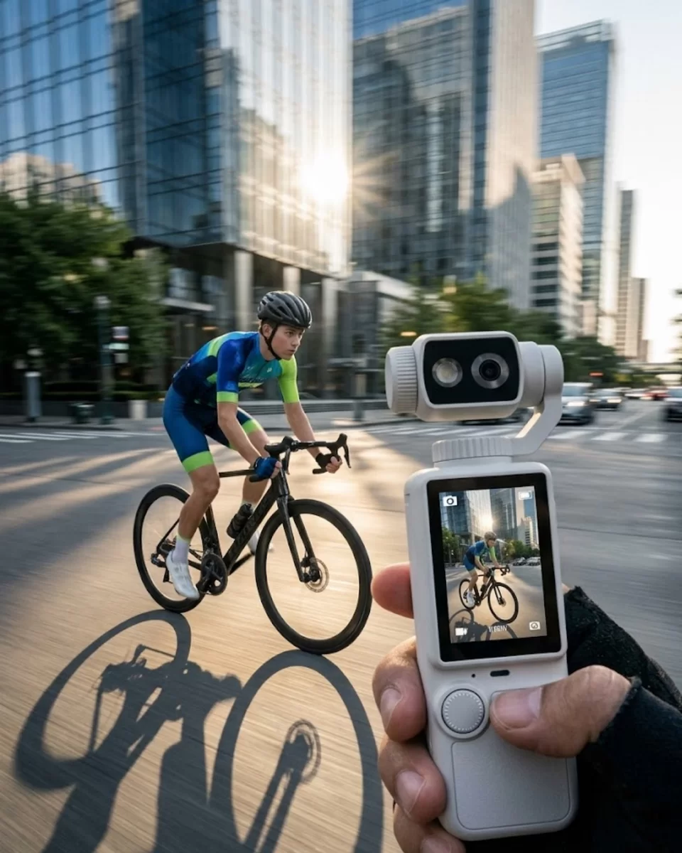 4K Ultra HD Taşınabilir Vlog Kamerası Otomatik Fokus ve 180 Derece Döner Lens