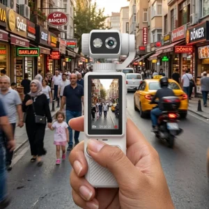 Kompakt 4K Video Kamera Otomatik Netleme ve Dahili Işık Destekli El Kamerası