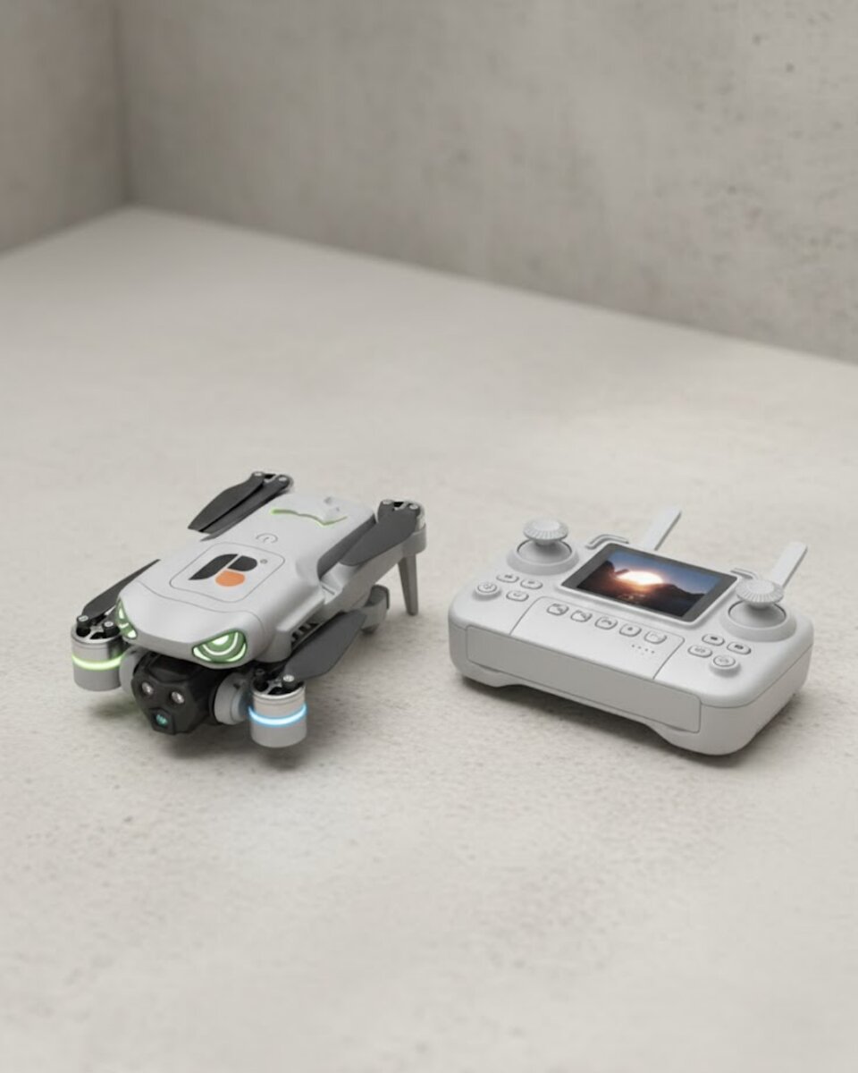 Tek Tuşla Kalkış İniş Özellikli Katlanabilir Drone