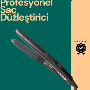 Isı Ayarlı Profesyonel Saç Düzleştirici – Titanyum Seramik Plaka