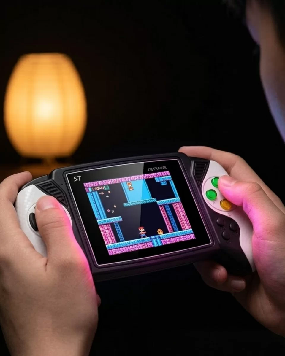 620 Oyun İçeren Retro El Oyun Konsolu Şarjlı Büyük Ekran TV Destekli