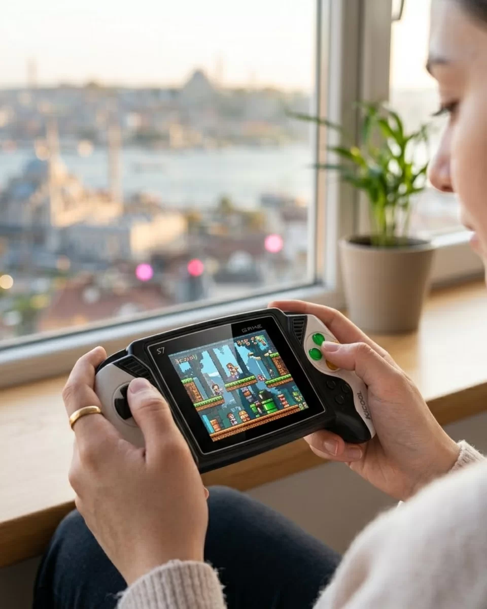 Taşınabilir Oyun Konsolu 620 Oyun Dahili Renkli Ekran TV Bağlantılı