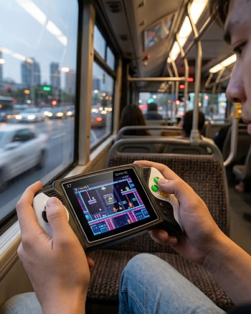 620 Klasik Oyunlu Mini El Konsolu Şarjlı Batarya HD Görüntü