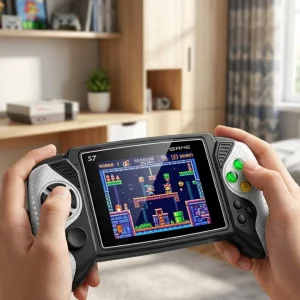 620 Oyunlu Taşınabilir Oyun Konsolu HD Ekran TV Bağlantılı Şarjlı