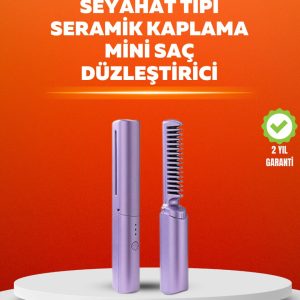 USB Şarjlı Kablosuz Saç Düzleştirici – Seyahat ve Günlük Kullanım