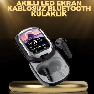 Kişiselleştirilebilir LED Ekranlı Bluetooth Kulaklık – Oyun & Müzik Modlu