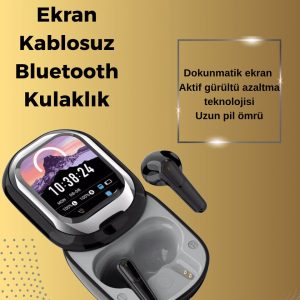 Şık Akıllı ve Güçlü: LED Ekranlı Kablosuz Kulaklık Seti