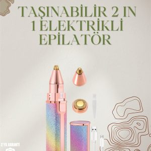 Mini Elektrikli Epilatör Cihazı – USB Şarjlı Acısız Yüz ve Kaş Bakım Aleti