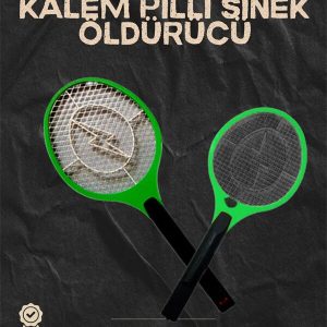 Hafif ve Ergonomik Elektronik Böcek Öldürücü – Güvenlik Koruması ile Pil Kontrollü