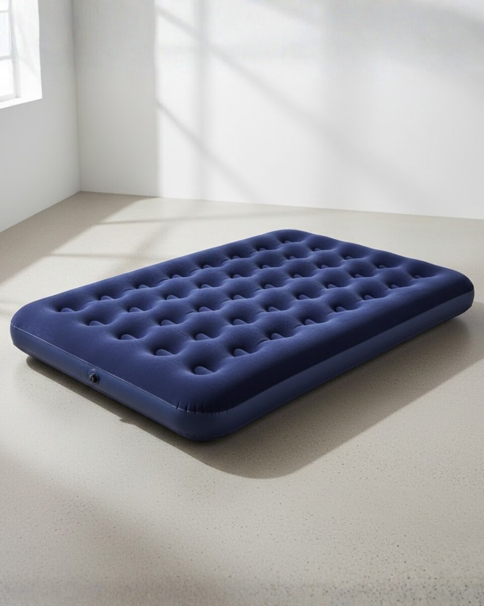 Çift Kişilik Şişme Yatak Dayanıklı Vinil Kamp ve Misafir Kullanımına Uygun