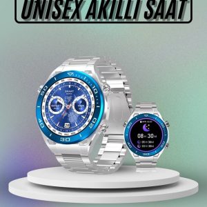 Akıllı Saat Çelik Kordonlu Amoled Ekran Android ve İOS Uyumlu Çağrı Cevaplayabilen