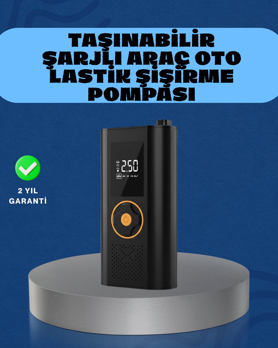 Otomatik Duran Dijital Hava Pompası Kompakt ve Taşınabilir Tasarım