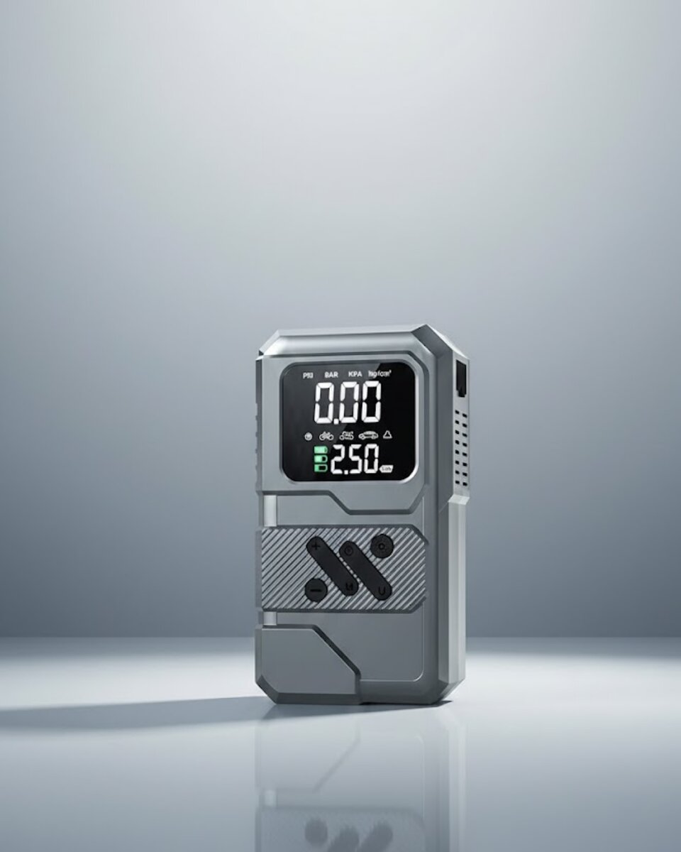 Taşınabilir Araç Akü Takviye ve Hava Kompresörü Powerbank Özellikli