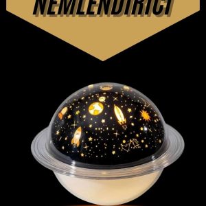 Hava Nemlendirici Renk Değiştiren Oda Kokusu Yıldızlı Projektör