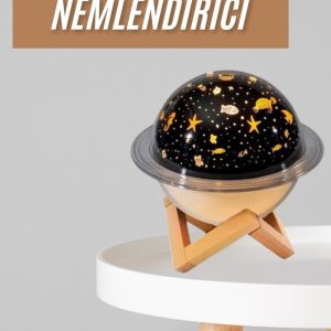 Hava Nemlendirici Led Işıklı Gece Lambası Yıldız Görünümlü Renk Değiştiren