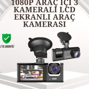 TA-01 1080P Ön 720P Arka ve İç Kamera Sistemli DVR