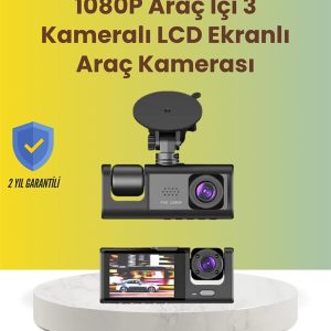 TA-01 2.0 İnç Ekranlı 3 Kanallı Araç Kamerası