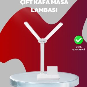 Kısılabilir LED Masa Lambası – Kalemlik Telefon Standı ve Okuma Işığı Bir Arada