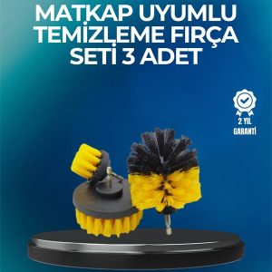 Derinlemesine Temizlik İçin Dayanıklı Kıllı Matkap Fırçası Başlığı