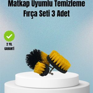 Matkap Uyumlu Temizlik Fırçası – Kablolu ve Akülü Matkaplarla Kullanılabilir