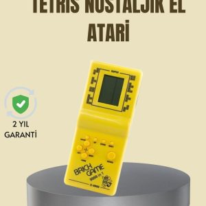 Taşınabilir Tetris Oyunu El Konsolu – Dayanıklı Plastik Pil ile Çalışan Retro Oyun Aleti