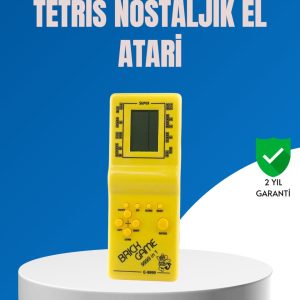 Mini Tetris El Aterisi – Taşınabilir Retro Oyun Konsolu Pil ile Çalışan Klasik Model