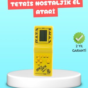 Taşınabilir El Aterisi Gameboy – Klasik Tetris Oyunu Pil ile Çalışan Mini El Konsolu