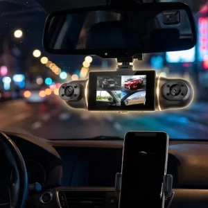 Geniş Açılı Araç Kamera Sistemi WiFi Bağlantılı Döngüsel Kayıt Özellikli