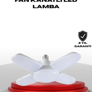 4 Kollu Katlanır Pervane LED Ampül 60 Watt Yüksek Aydınlatma ve Enerji Tasarrufu