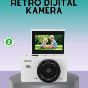 WiFi Bağlantılı 5K Ultra HD Dijital Kamera 75MP Otofokus