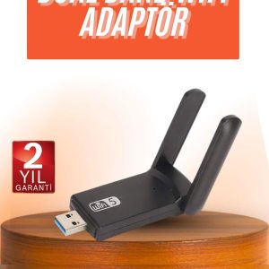 Wifi Alıcı Dual Band Usb 3.0 Adaptör Kablosuz Windows 7/8/10/11