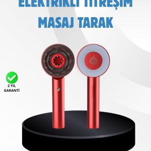 Saç Büyüme Destekleyici Elektrikli Masaj Tarak LED ve Titreşimli