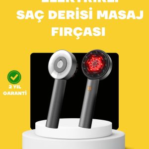 LED Teknolojili Elektrikli Saç Masaj Fırçası Mikro Akımlı