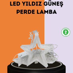 3x3 Metre Yıldız Peri Led Perde Işık Romantik Dekorasyon