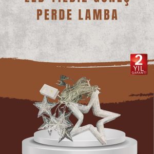 Yıldız Desenli Perde Tipi Peri Led 3x3 Metre Aydınlatma