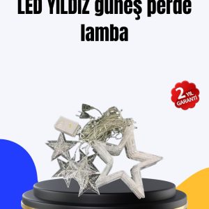 Dekoratif Yıldız Peri Led Perde 3x3 Metre Ortam Işığı