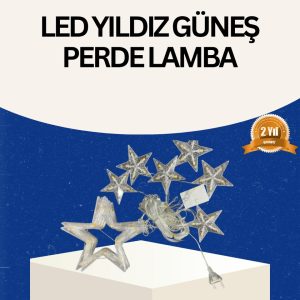 İç Mekan Uyumlu Yıldız Peri Led Perde 3x3 Metre