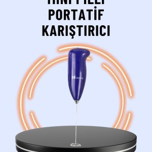 Portatif Kahve Köpürtücü – Latte Cappuccino Milkshake ve Puding Yapıcı
