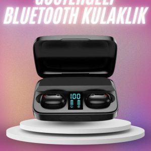 Kablosuz Bluetooth Kulaklık Android ve İOS Uyumlu Led Göstergeli Powerbankli