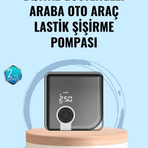 Type-C Şarj Girişli Taşınabilir Elektrikli Hava Pompası
