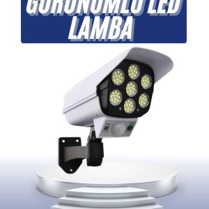 Solar Bahçe Lambası Uzaktan Kumandalı Kamera Görünümlü Hareket Sensörlü