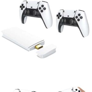 4K HD Görüntü Kaliteli Retro Game Stick 20000 Oyunlu Çift Kollu Beyaz Game Stick