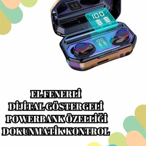 2025 Model Çok Kordonlu Akıllı Saat ve Bluetooth Kulaklık El Fenerli