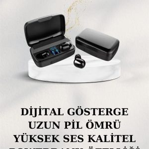 Dijital Göstergeli Bluetooth Kulaklık Kablosuz TWS Stereo Bluetooth 5.0